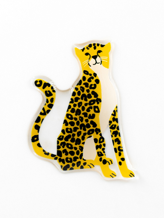 Стикер объемный "Леопард" 606x758